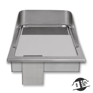 Berner BGE40C Inbouw bakplaat (hard verchroomd)